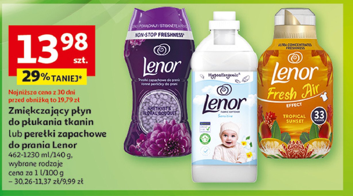 Perełki zapachowe amethyst & floral bouquet Lenor promocja