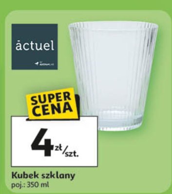 Kubek szklany poj.: 350 ml promocja w Auchan