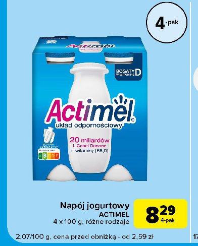 Jogurt probiotyczny Danone actimel promocja