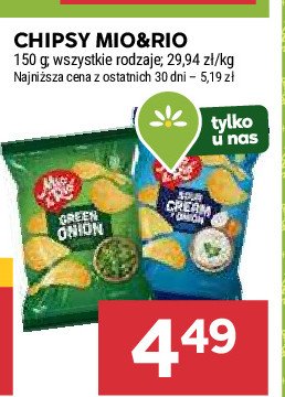 Chipsy zielona cebulka Mio&rio promocja