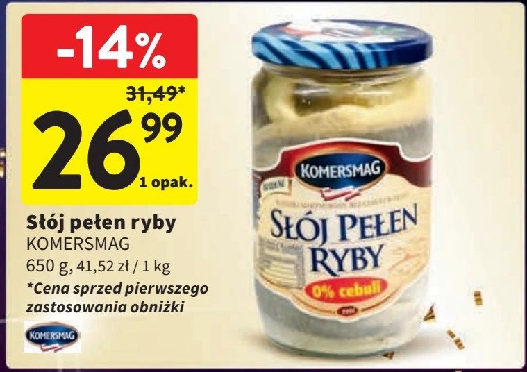 Słój pełen ryby Komersmag promocja