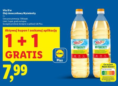 Olej Vita D'or Olej słonecznikowy Wyśmienity promocja w Lidl