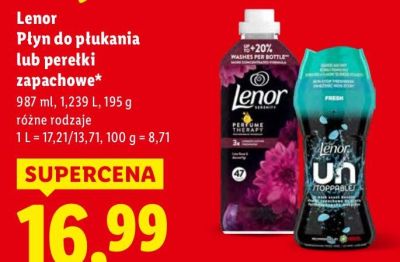 Płyn do płukania Lenor lub perełki zapachowe promocja w Lidl