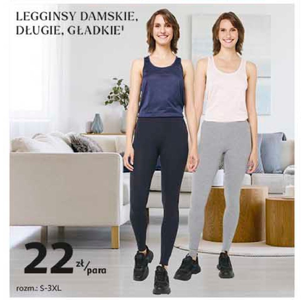 Legginsy długie s-3xl Auchan inextenso promocja w Auchan