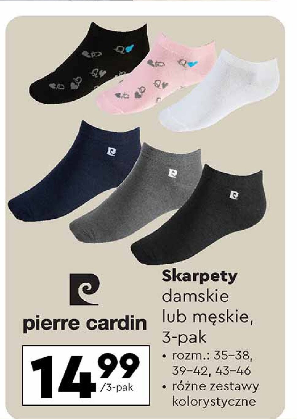 Skarpetki męskie 39-42 Pierre cardin paris promocja