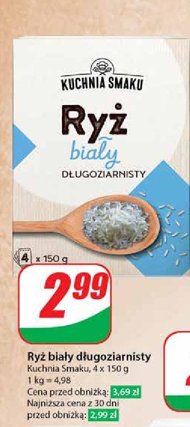 Ryż biały długoziarnisty Kuchnia smaku promocja w Dino