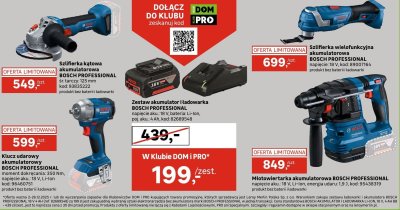 Klucz udarowy akumulatorowy BOSCH PROFESSIONAL promocja w Leroy Merlin