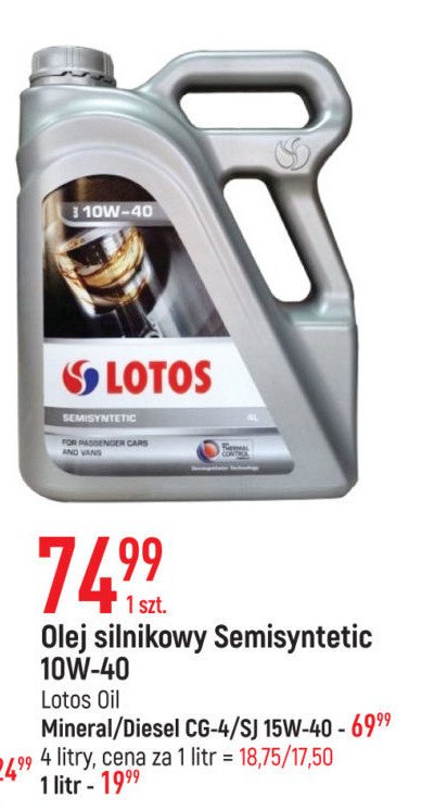 Olej 15w-40 LOTOS DIESEL promocja