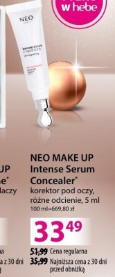 Korektor Neo Make Up Intense Serum Concealer korektor pod oczy, różne odcienie, 5 ml promocja w Hebe