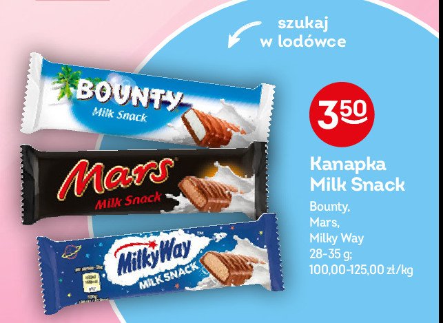 Baton lodowy Bounty milk snack promocja