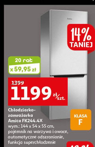 Ch艂odziarko-zamra偶arka fk244.4x Amica promocja
