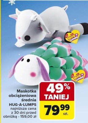 Maskotka obciążeniowa średnia  promocja w Carrefour
