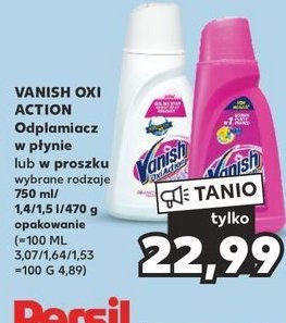 Odplamiacz pink Vanish oxi action promocja