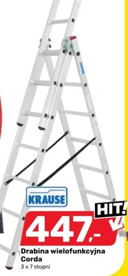 Drabina wielofunkcyjna KRAUSE Corda 3 x 7 stopni promocja w Bricomarche