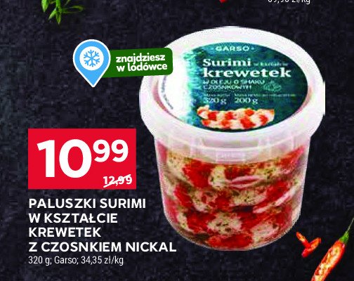 Krewetki surimi GARSO promocja w Stokrotka