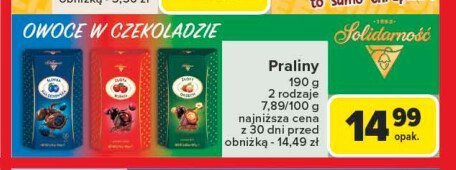 Bombonierka w puszce Solidarność złoty orzech promocja w Carrefour