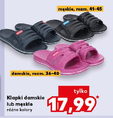 Klapki damskie 36-40 promocja w Kaufland