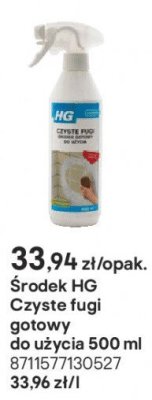 Środek HG Czyste fugi promocja w Castorama