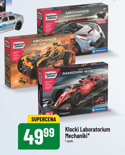 Laboratorium mechaniki hipersamochód Clementoni promocja