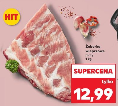 Żeberka wieprzowe płaty promocja w Kaufland