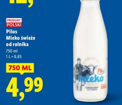 Mleko świeże od rolnika promocja w Lidl