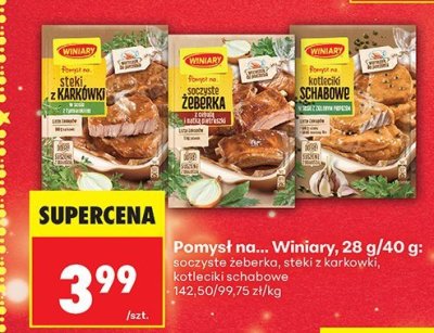 Sos Kotlet schabowy Winiary promocja w Biedronka