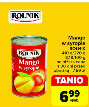 Mango w syropie Rolnik promocja