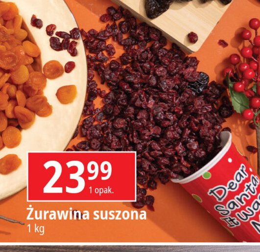 Żurawina suszona promocja w Leclerc