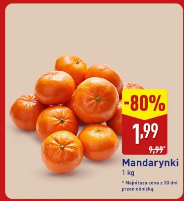 Mandarynki promocja w Aldi