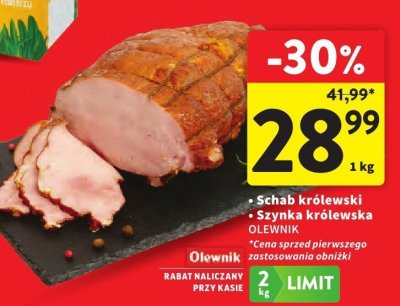 Schab królewski / szynka królewska Olewnik promocja w Intermarche