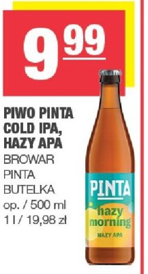 Piwo Pinta promocja w SPAR