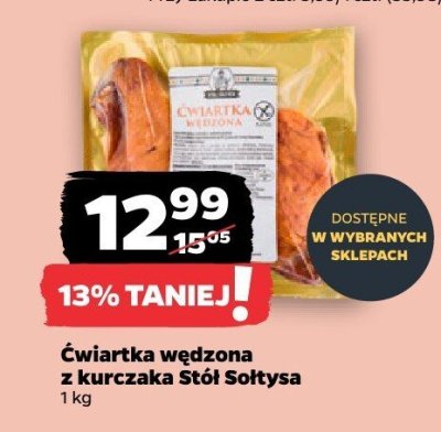 Ćwiartka wędzona z kurczaka promocja w Netto