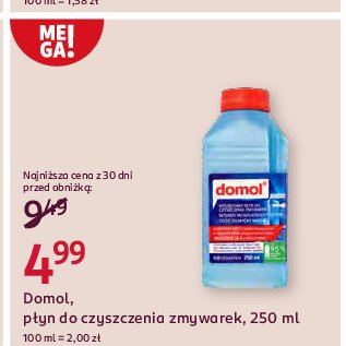 Płyn do czyszczenia zmywarek Domol promocja w Rossmann