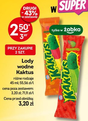 Lody gibek Nestle kaktus promocja