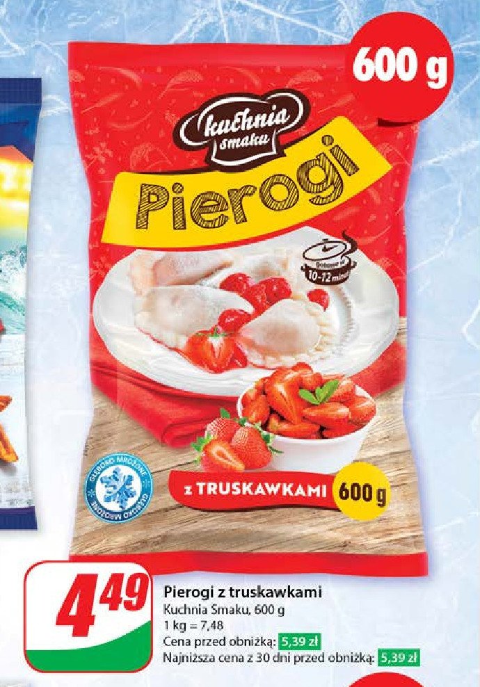 Pierogi z truskawkami Kuchnia smaku promocja w Dino