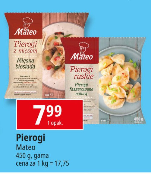 Pierogi z mi臋sem Mateo d臋bica promocja