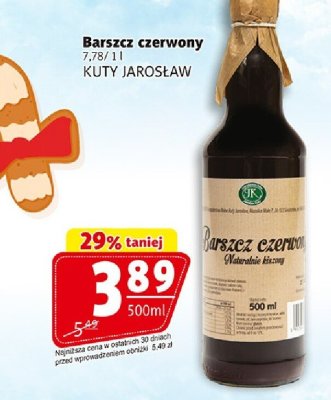 Barszcz czerwony KUTY JAROSŁAW promocja w Prim Market