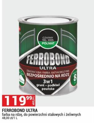 Farba Ferrobond Ultra na rdzę promocja w Merkury Market
