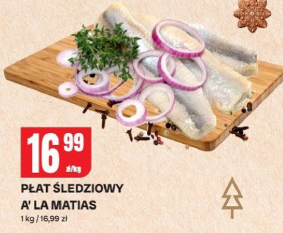 Płat śledziowy a' la matias promocja w Chorten
