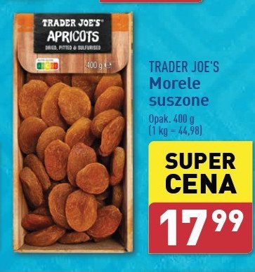 Morele suszone Trader joe's promocja