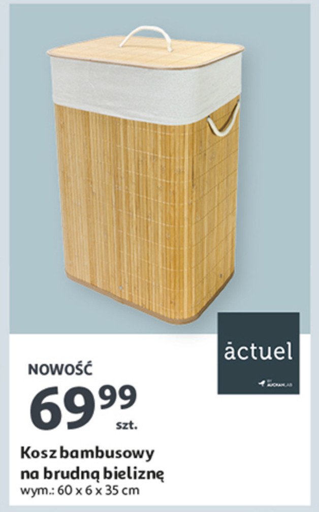 Kosz bambusowy na bielizn臋 Actuel promocja