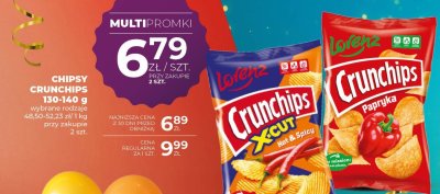 Chipsy CRUNCHIPS 130-160 g Papryka promocja w Duży Ben