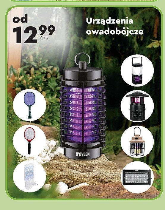 Lampa owadobójcza ikn-12 czarny N'oveen promocja w Biedronka