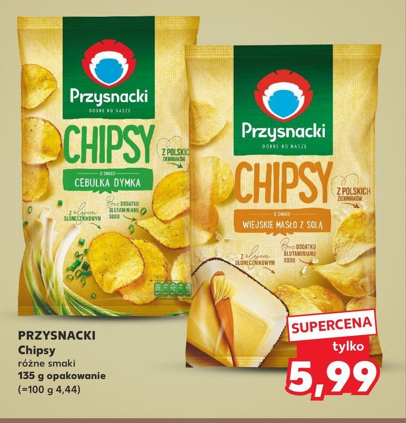 Chipsy o smaku masła z solą Przysnacki promocja