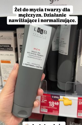 Żel do mycia twarzy L.A.B MEN multi-żel nawilżająco-normalizujący promocja w Rossmann