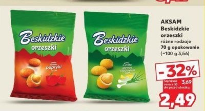 Orzeszki paprykowe Aksam beskidzkie promocja