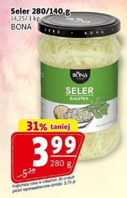 Seler sałatka 280/140g BONA promocja w Prim Market