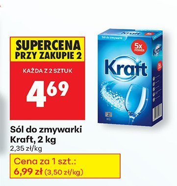 Sól do zmywarki Kraft, 2 kg promocja w Biedronka