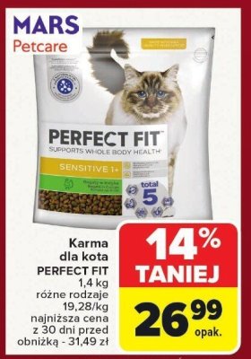 Karma dla kota PERFECT FIT promocja w Carrefour
