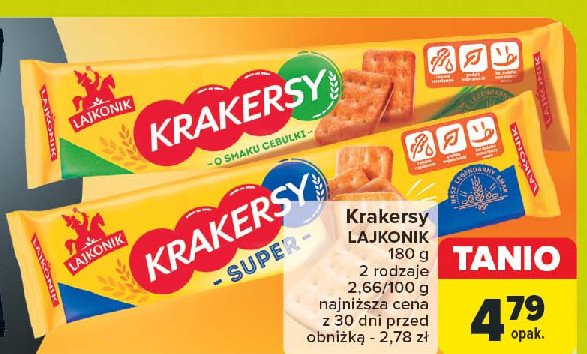 Krakersy super cebulkowe Lajkonik promocja